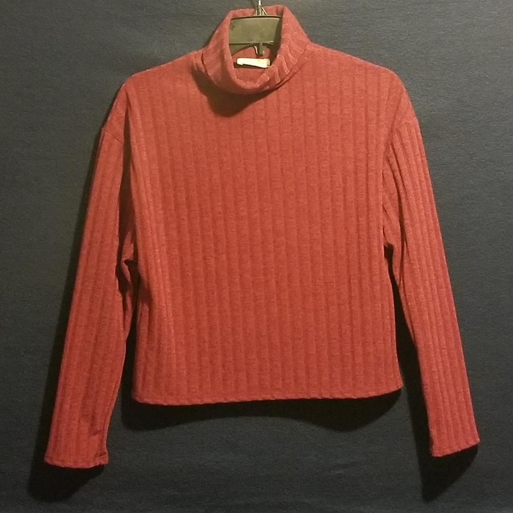 Olivia Rae Women's Turtleneck Long-Sleeve Ribbed Sweater Stretchy & Soft Fabric